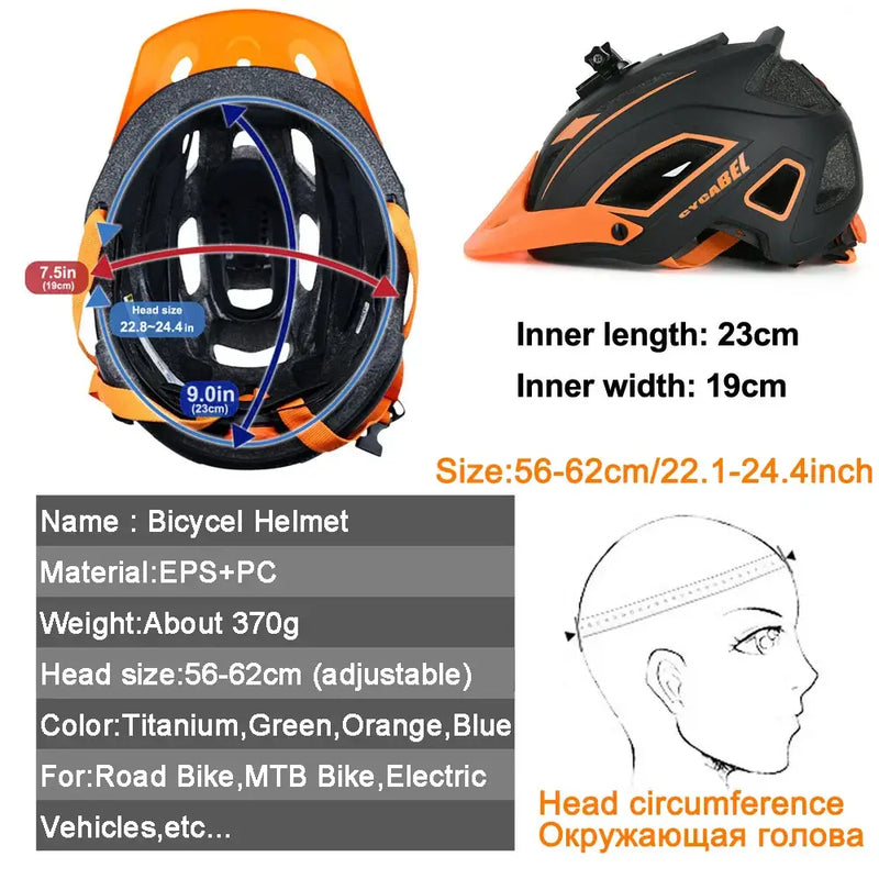 2023 NEW Cycling Helmet with LED Light