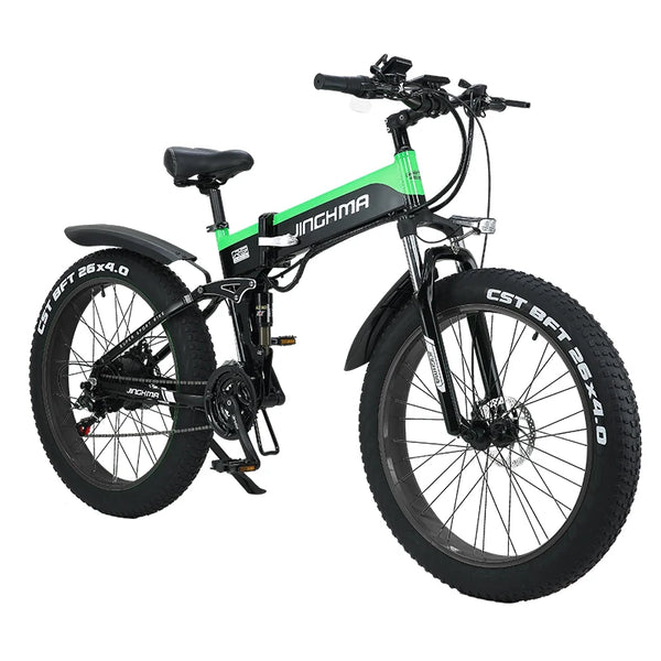 Foldable 1000w Single/Double Lithium Battery E-Bike 26inch 48V 12.8ah Fat Tire 4.0