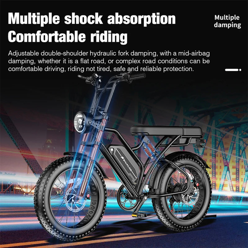 500W Electric Bicycle 48V 30AH Adult Mountain Ebike