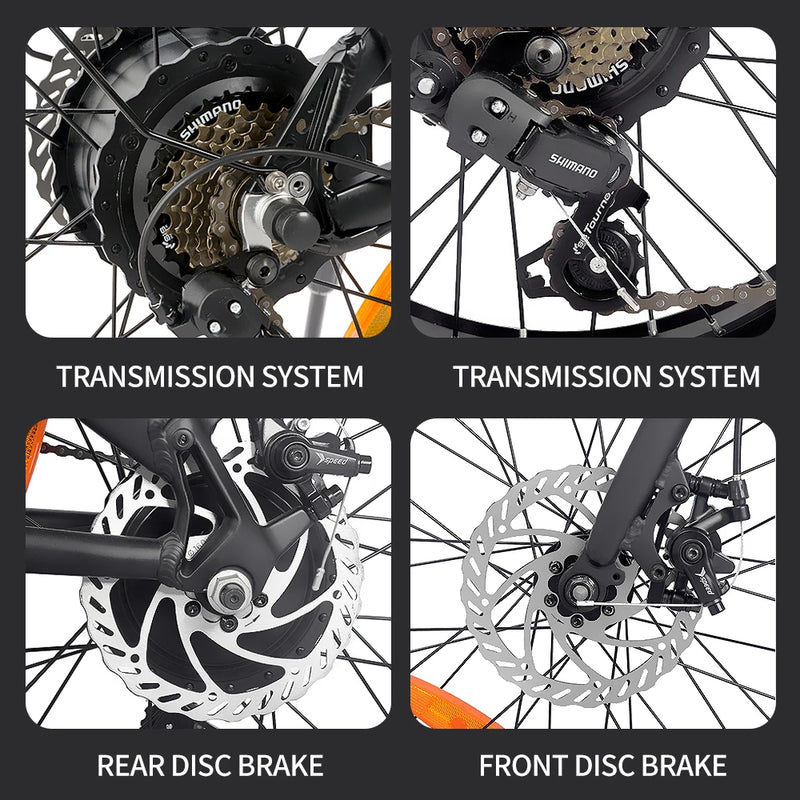 Ridestar 1000W Mountain E-Bike Lithium Powered