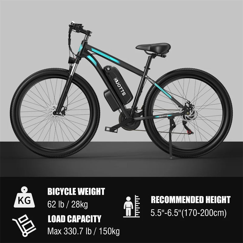 DUOTTS C29 Electric Bike 29 Inch 750W 48V 15Ah Battery