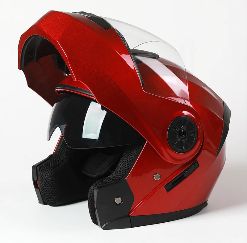 Professional Racing Flip Up Helmet - DOT Certification